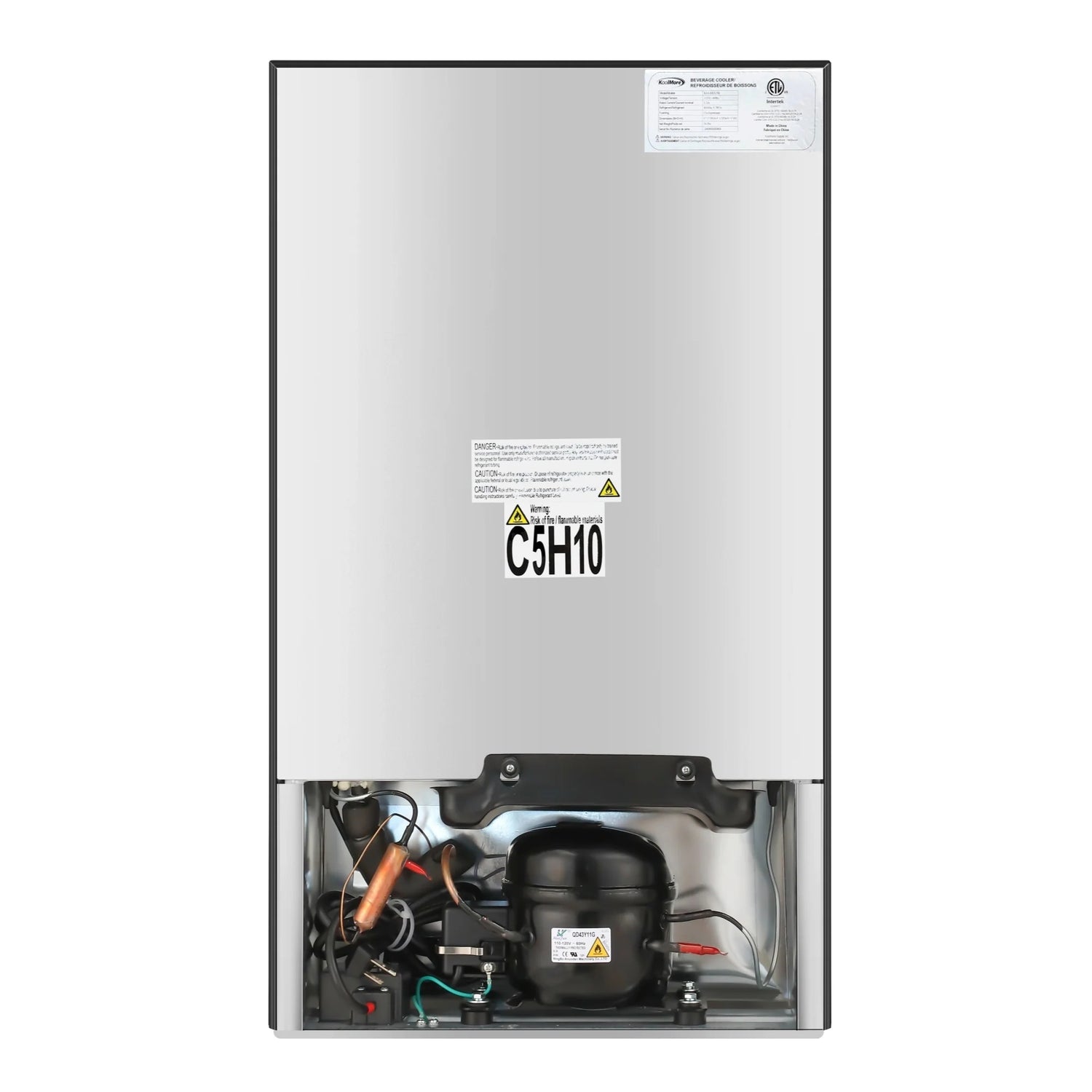 Beverage Refrigerator Merchandiser with Stainless Steel Trim and Touch Panel, 18 in. 3.2 Cu. Ft.