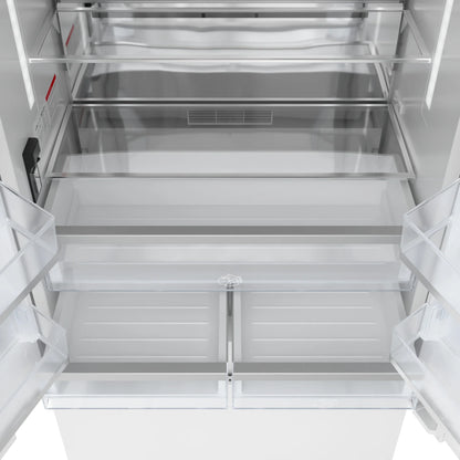 KoolMore Reserve 36 In. Panel Ready French Door Refrigerator with Ice Maker and Water Dispenser, Frost Free, 19.6 Cu. Ft.