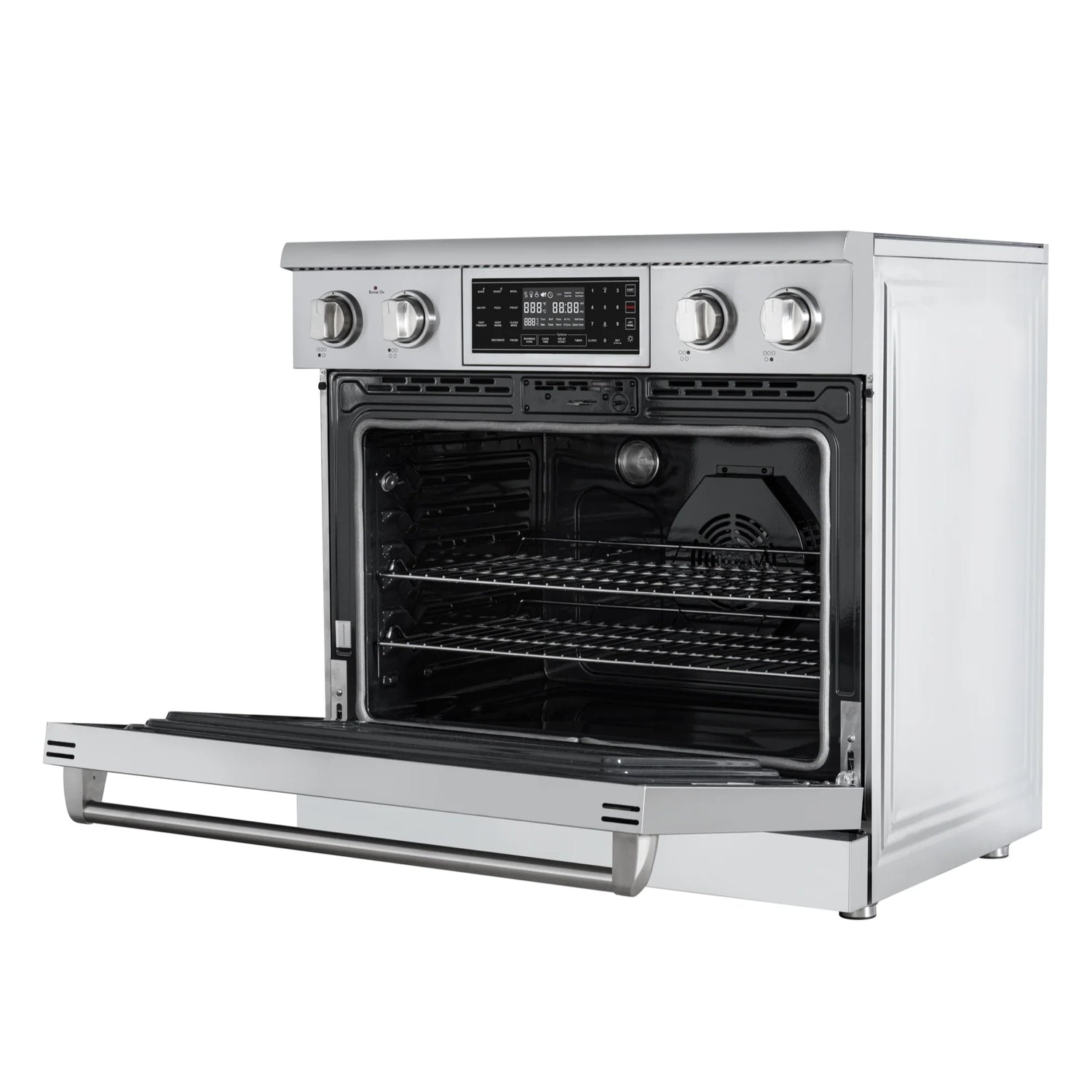 Electric Professional Range with Tilt Panel and Digital controls, Self-Cleaning, 16300W of Power, 240V in Stainless-Steel, 36 In.