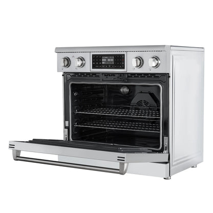 Electric Professional Range with Tilt Panel and Digital controls, Self-Cleaning, 16300W of Power, 240V in Stainless-Steel, 36 In.