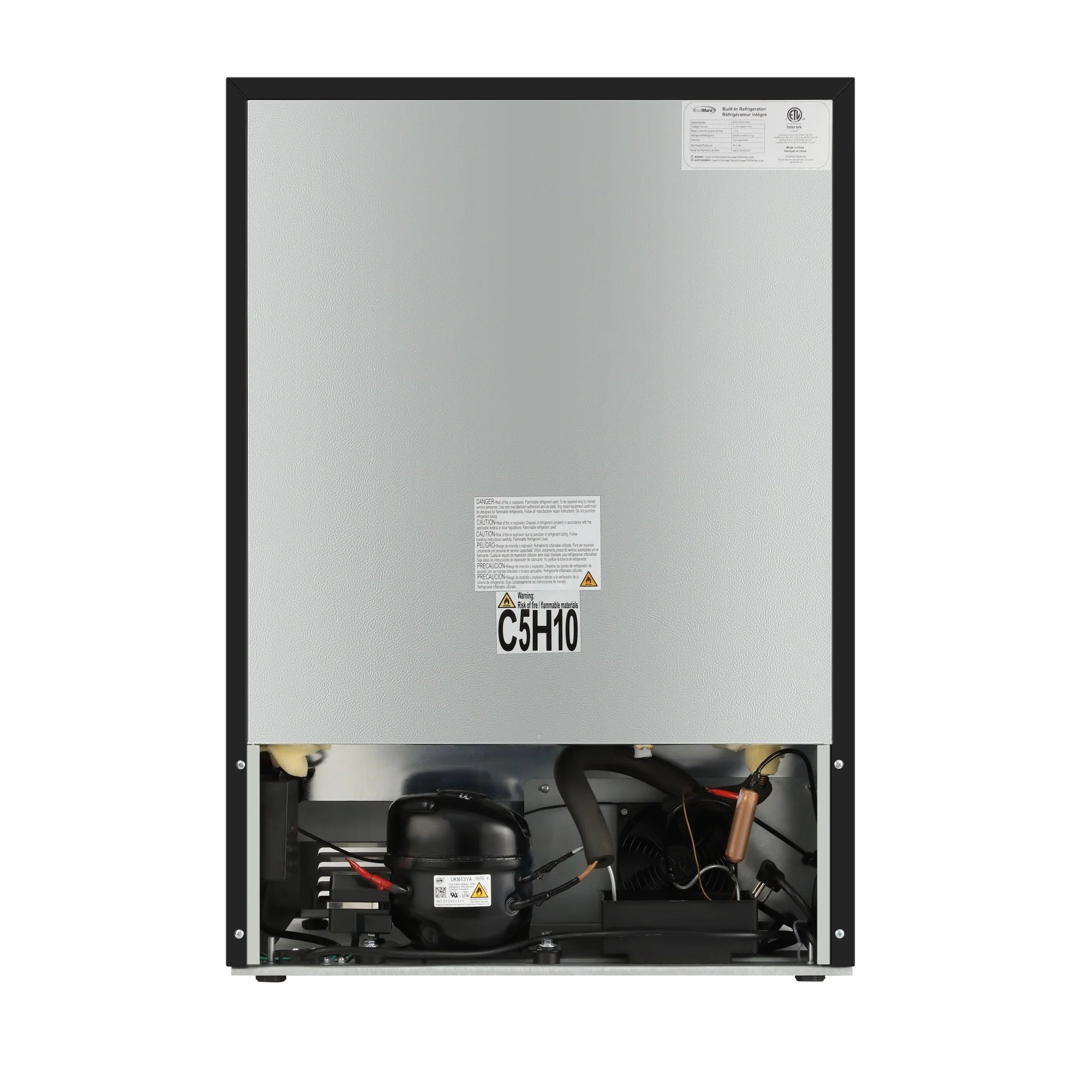 Built-in Two-Drawer Outdoor Refrigerator in Stainless-Steel, 24 In.