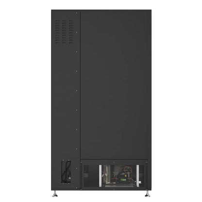 Refrigerated Snack Vending Machine with 48 Slots and Ample 49 in.Touch Display, Bill Acceptor, Credit Card Reader, Wifi, and 4G Connectivity in Black, 41 In.