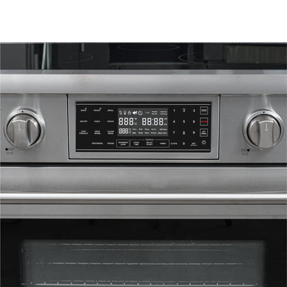 Electric Professional Range with Tilt Panel and Digital controls, Self-Cleaning, 16300W of Power, 240V in Stainless-Steel, 36 In.