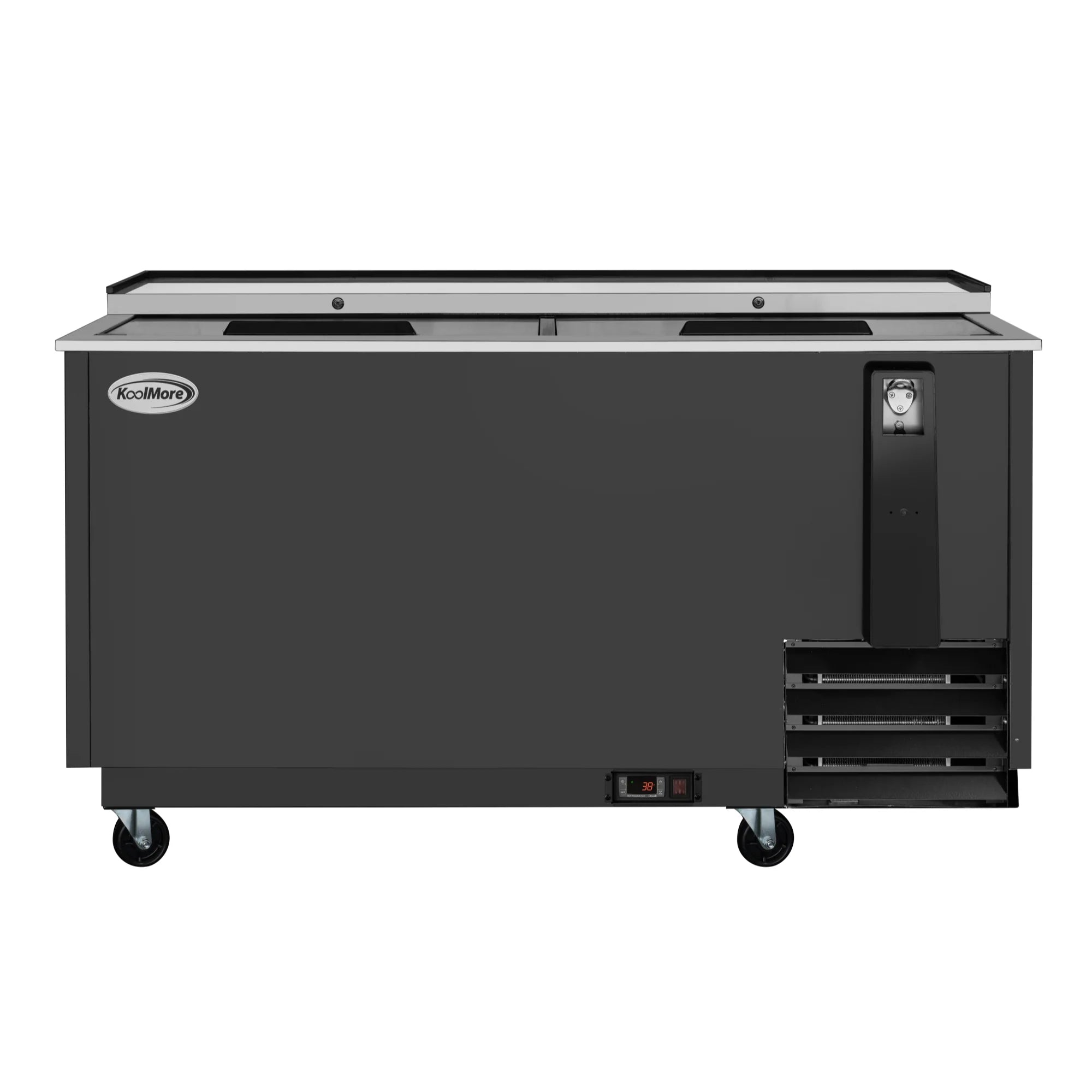 Commercial Bottle Cooler with Built-In Opener, ETL Listed, 19 cu. ft. 65 In.