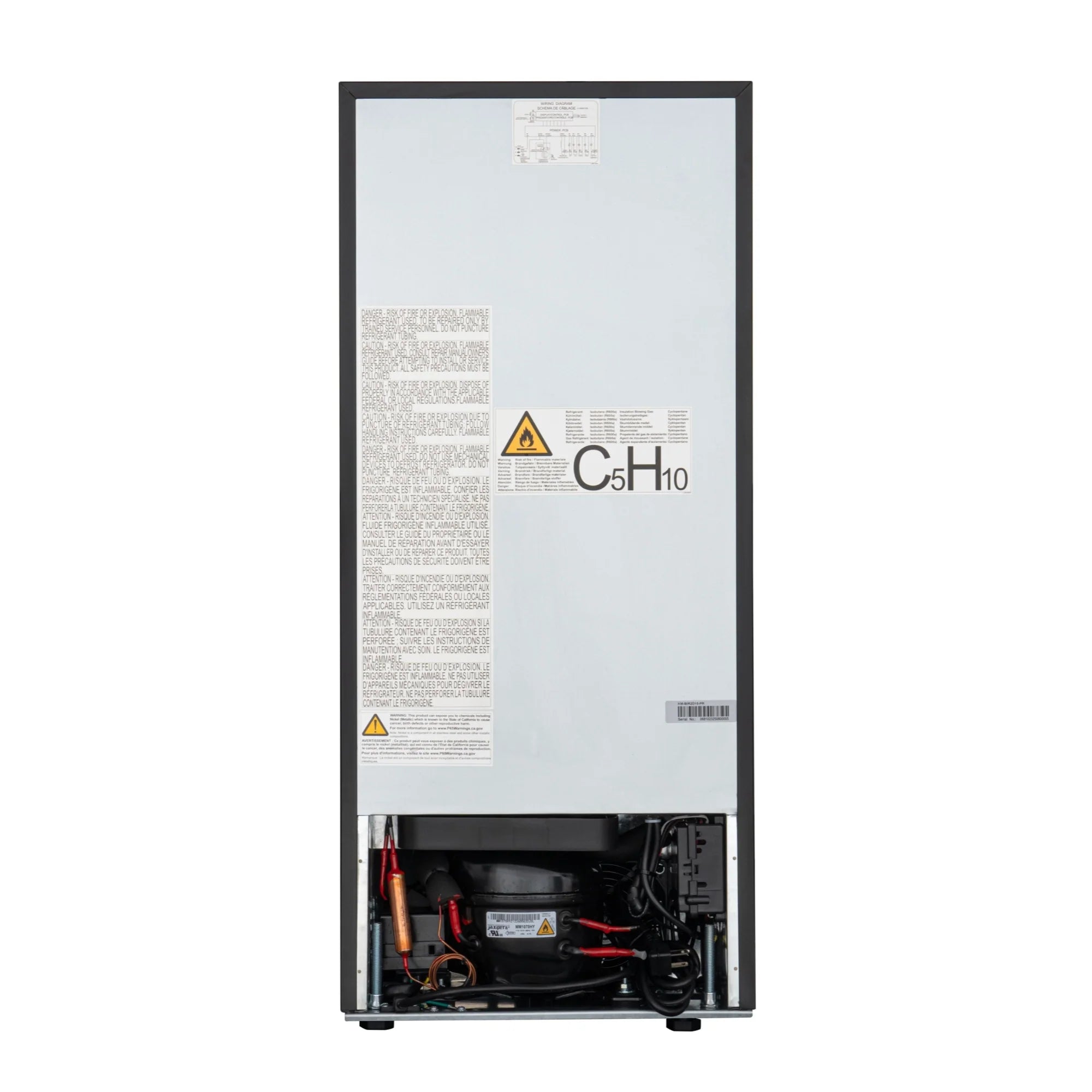 Panel Ready Built-in Double Refrigerator, Frost-Free Undercounter Fridge with Digital Temperature Control and Stainless-Steel Drawers, 15 In.