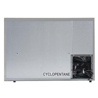 Commercial Two Glass Door Back Bar Cooler Refrigerator with Side Condenser and Compressor, LED Lighting, 11 Cu. Ft Capacity, 47 In.