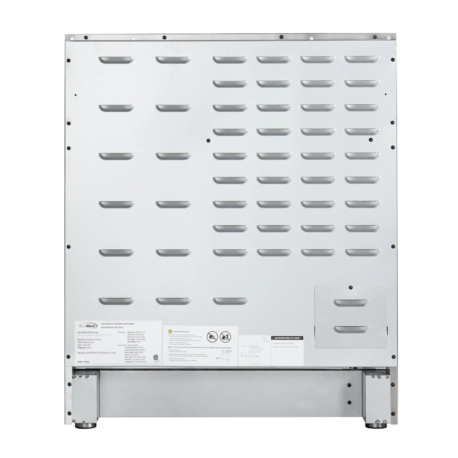 Electric Professional Range with Tilt Panel and Digital controls, Self-Cleaning, 16300W of Power, 240V in Stainless-Steel, 30 In.