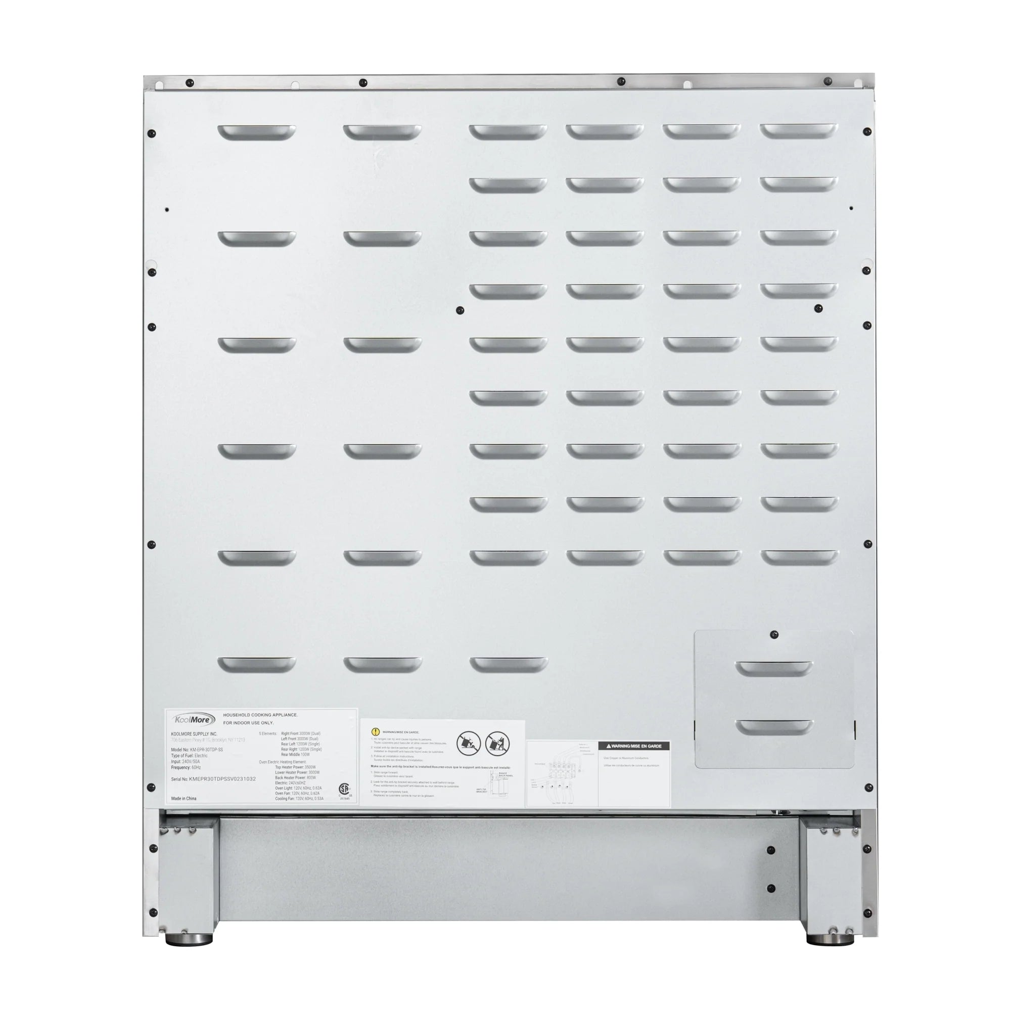 Electric Professional Range with Tilt Panel and Digital controls, Self-Cleaning, 16300W of Power, 240V in Stainless-Steel, 30 In.
