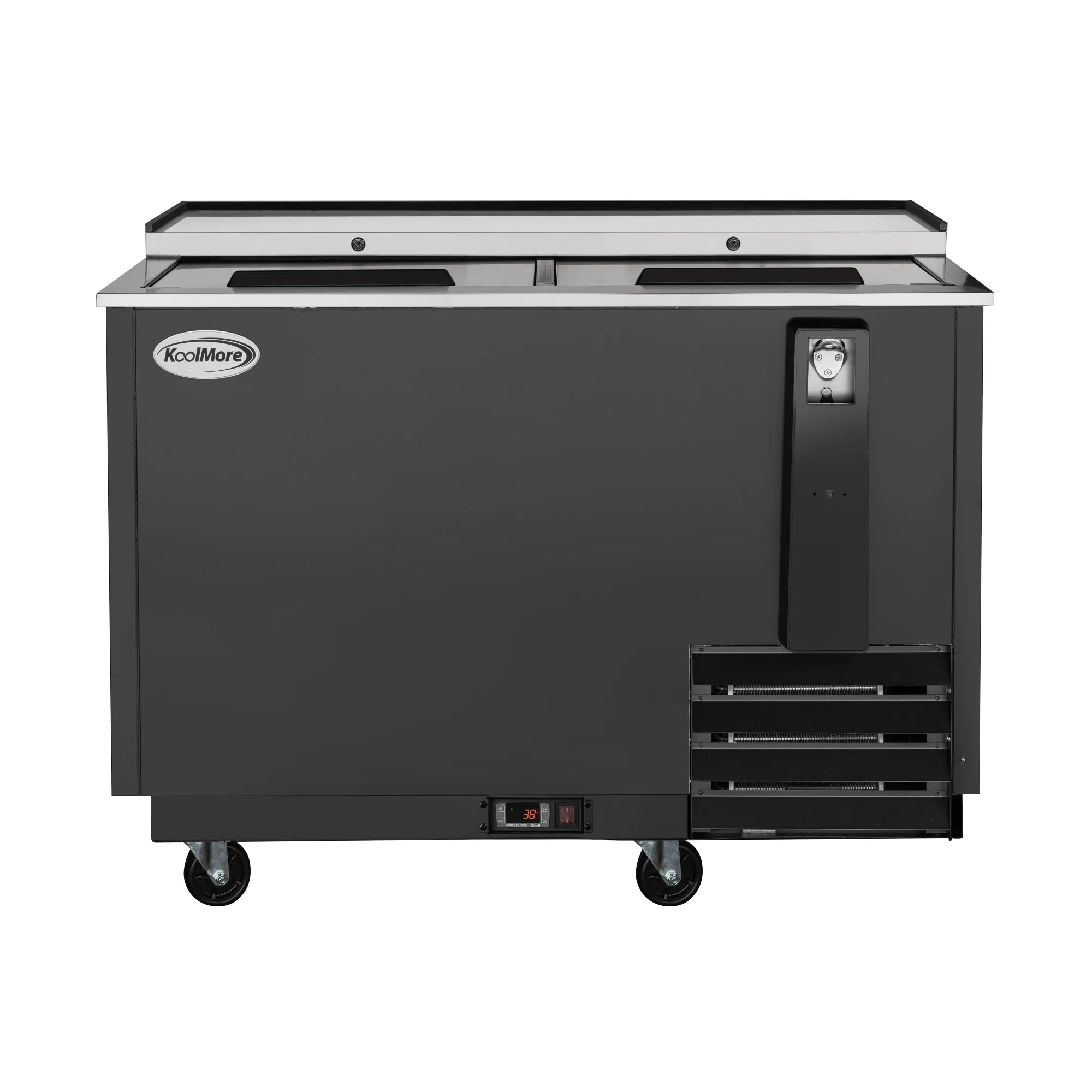 Commercial Bottle Cooler with Built-In Opener, ETL Listed, 14 cu. ft. 50 In.