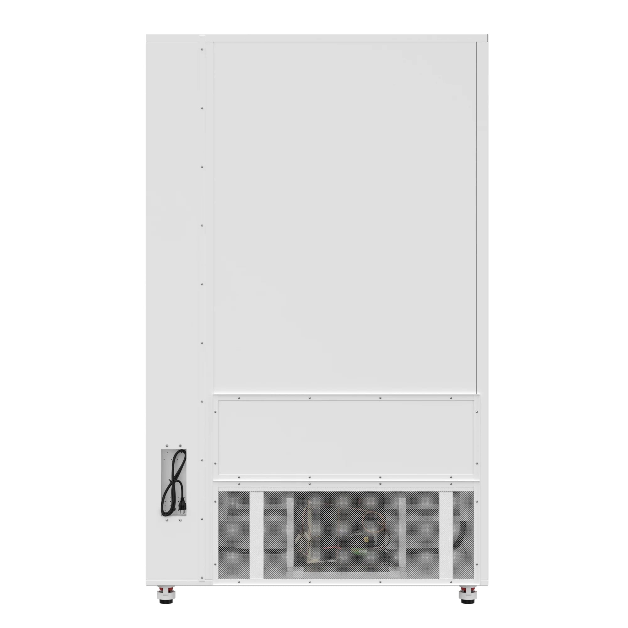 Commercial Freezer Ice Cream Vending Machine with 44 Slots, Ample 49 in. Touch Display, Bill Acceptor and Credit Card Reader in White, 45 In.