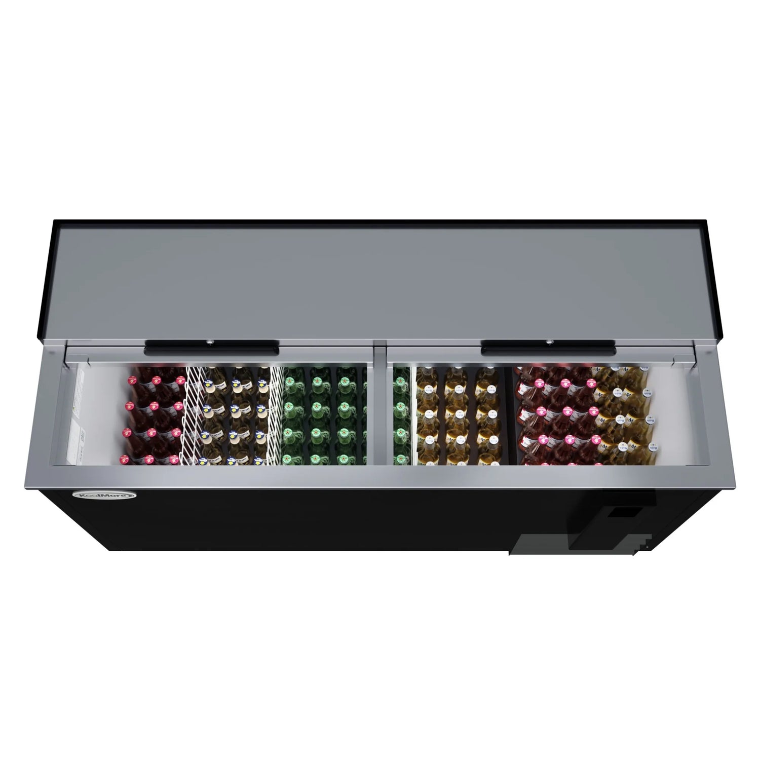 Commercial Bottle Cooler with Built-In Opener, ETL Listed, 19 cu. ft. 65 In.