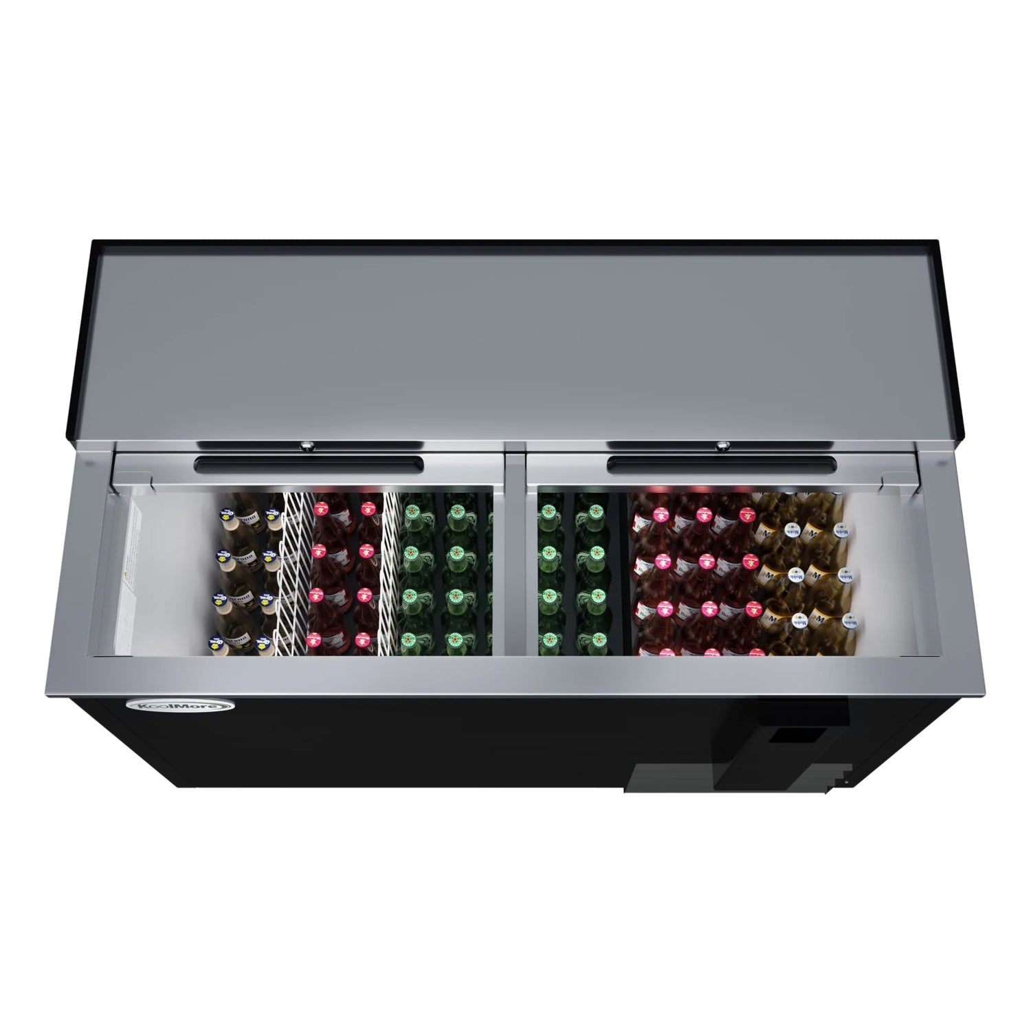 Commercial Bottle Cooler with Built-In Opener, ETL Listed, 14 cu. ft. 50 In.