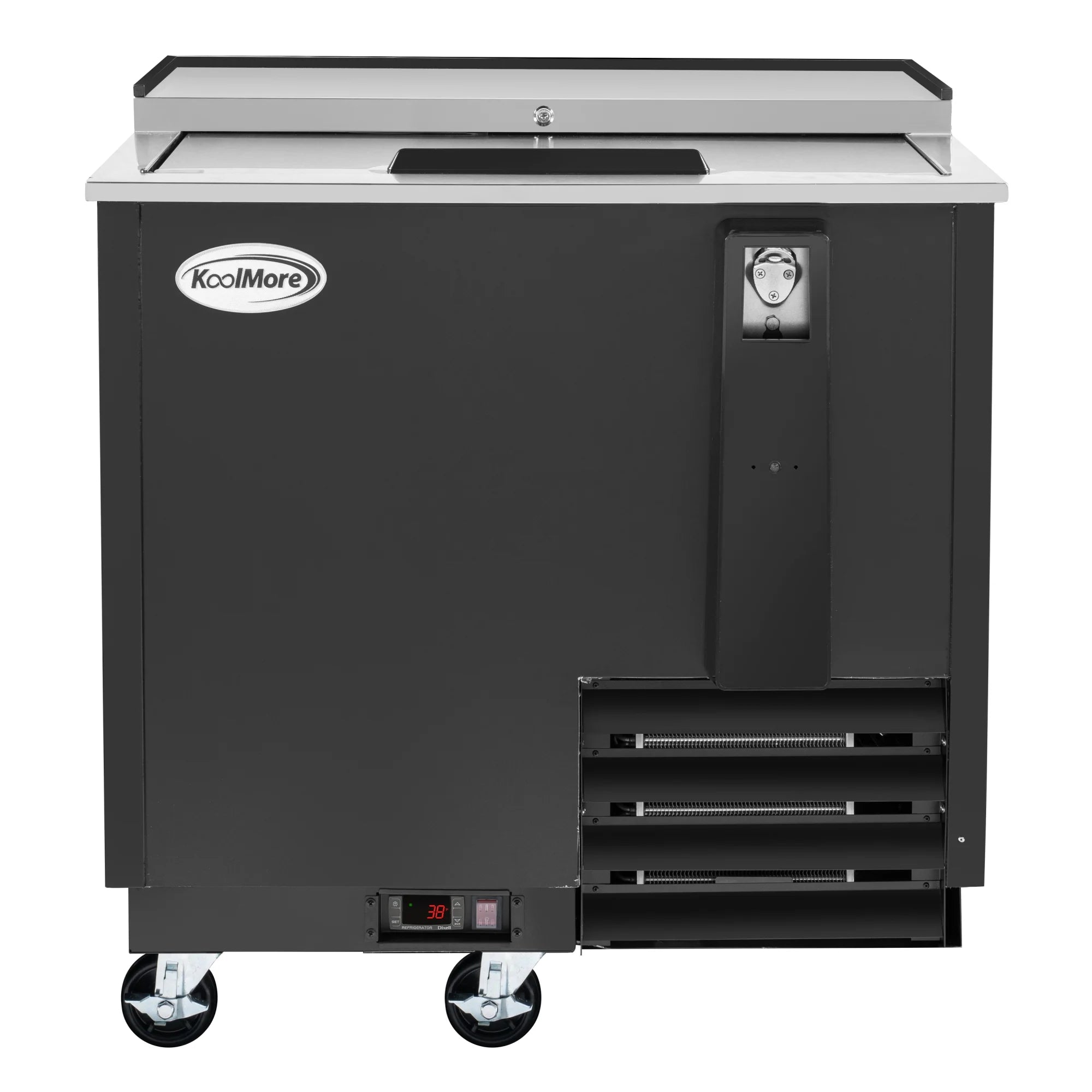 Commercial Bottle Cooler with Built-In Opener, ETL Listed, 9 cu. ft. 36 In.
