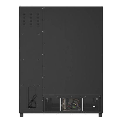 Snack Vending Machine with 21.5 Inch Touch Display, 66 Slots and Elevator-Lift Dispensing System, Refrigerated, Bill Acceptor and Credit Card Reader, Wifi and 4G Connectivity in Black