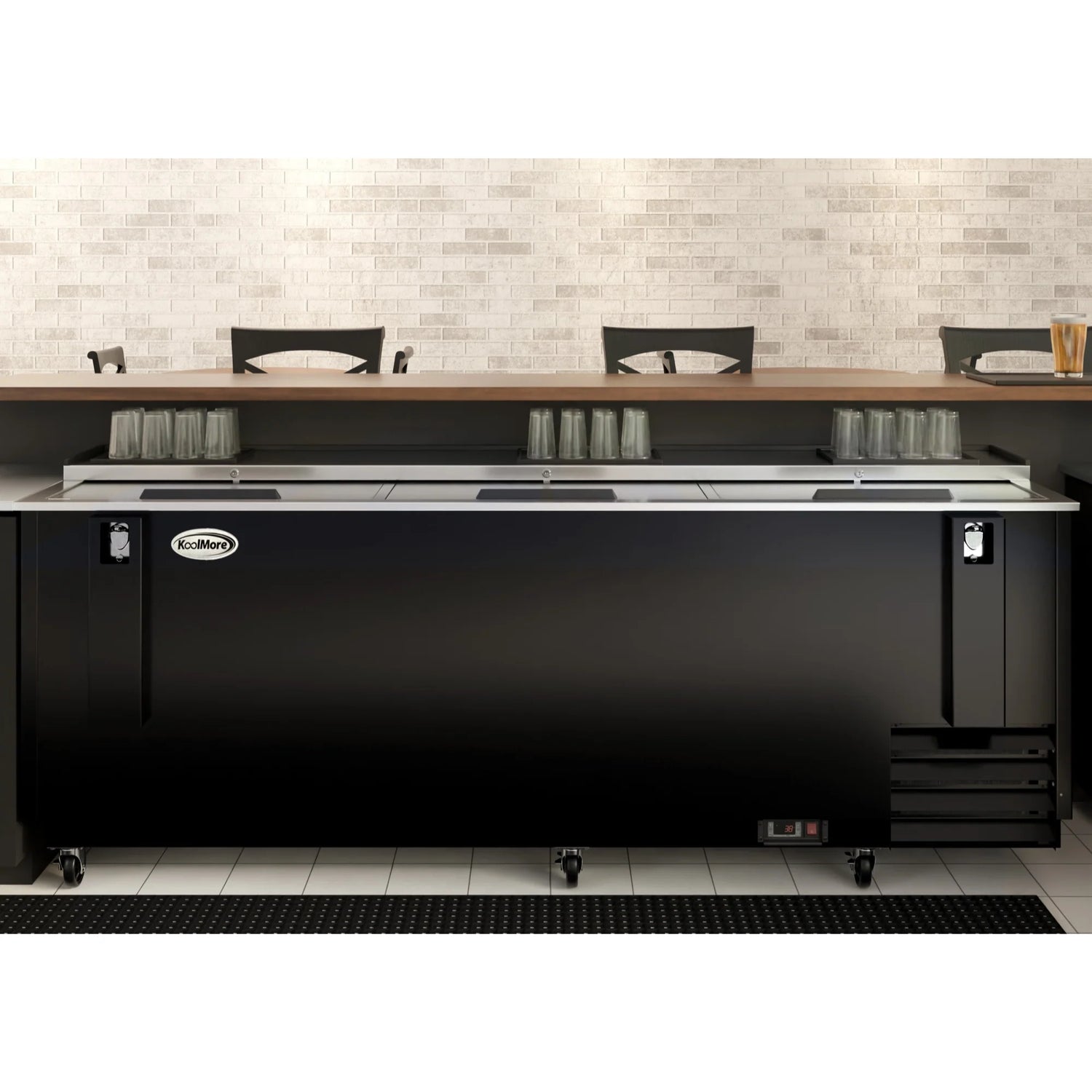 Commercial Bottle Cooler with Built-In Opener, ETL Listed, 30 cu. ft. 95 In.