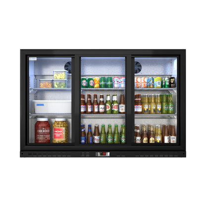 Three-Door Back Bar Refrigerator - 11.3 Cu Ft. 53 In.