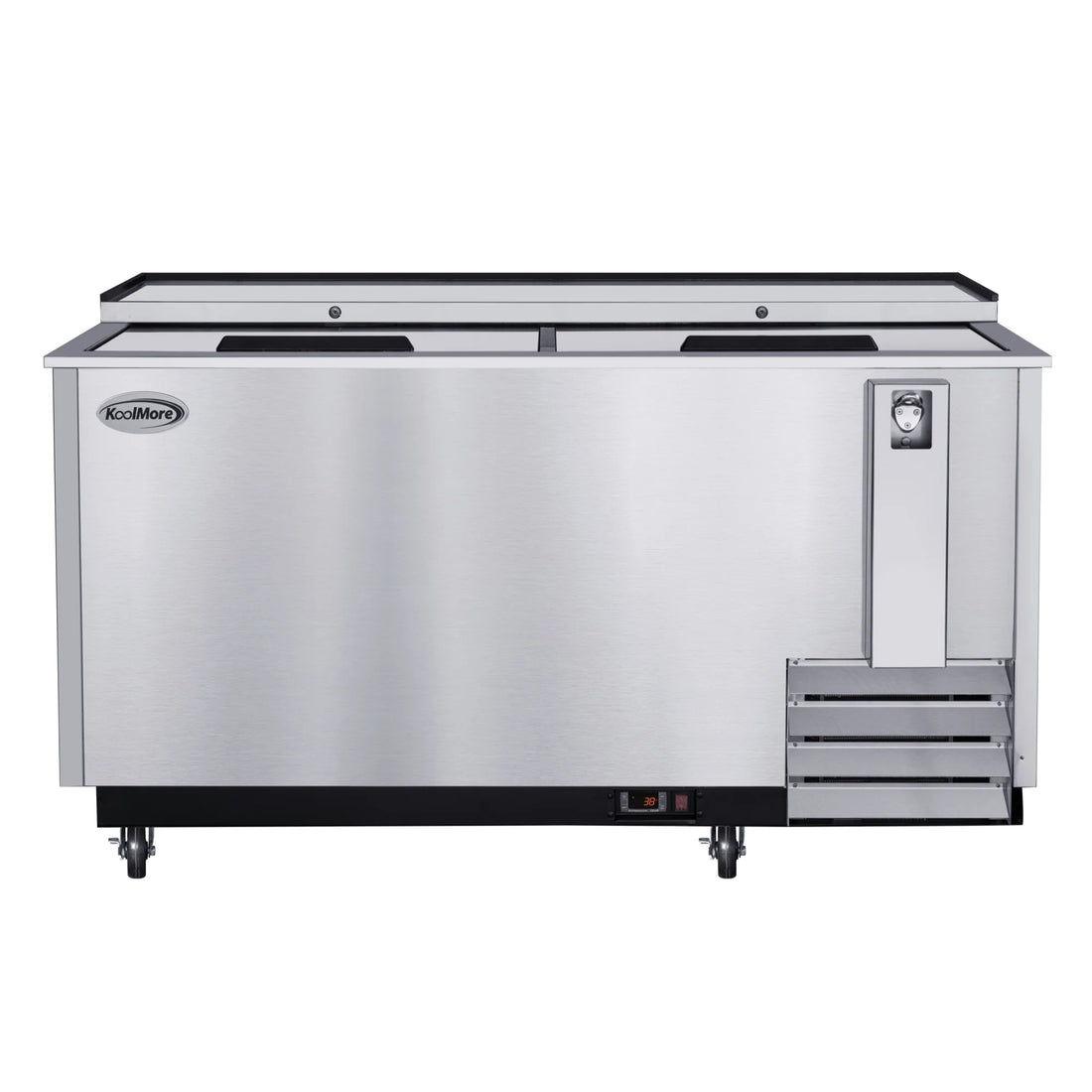 Commercial Bottle Cooler with Built-In Opener, ETL Listed, 19 cu. ft. 65 In.