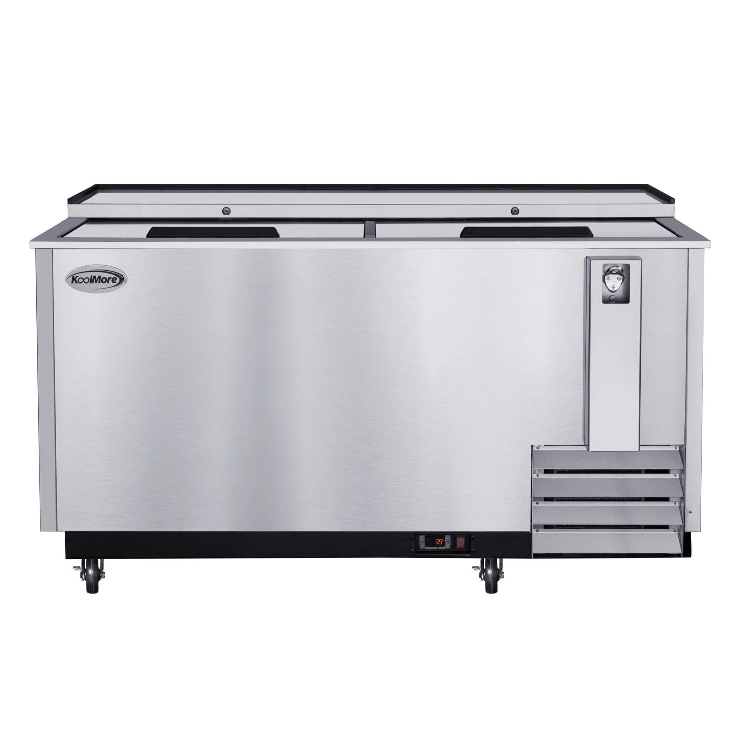 Commercial Bottle Cooler with Built-In Opener, ETL Listed, 19 cu. ft. 65 In.