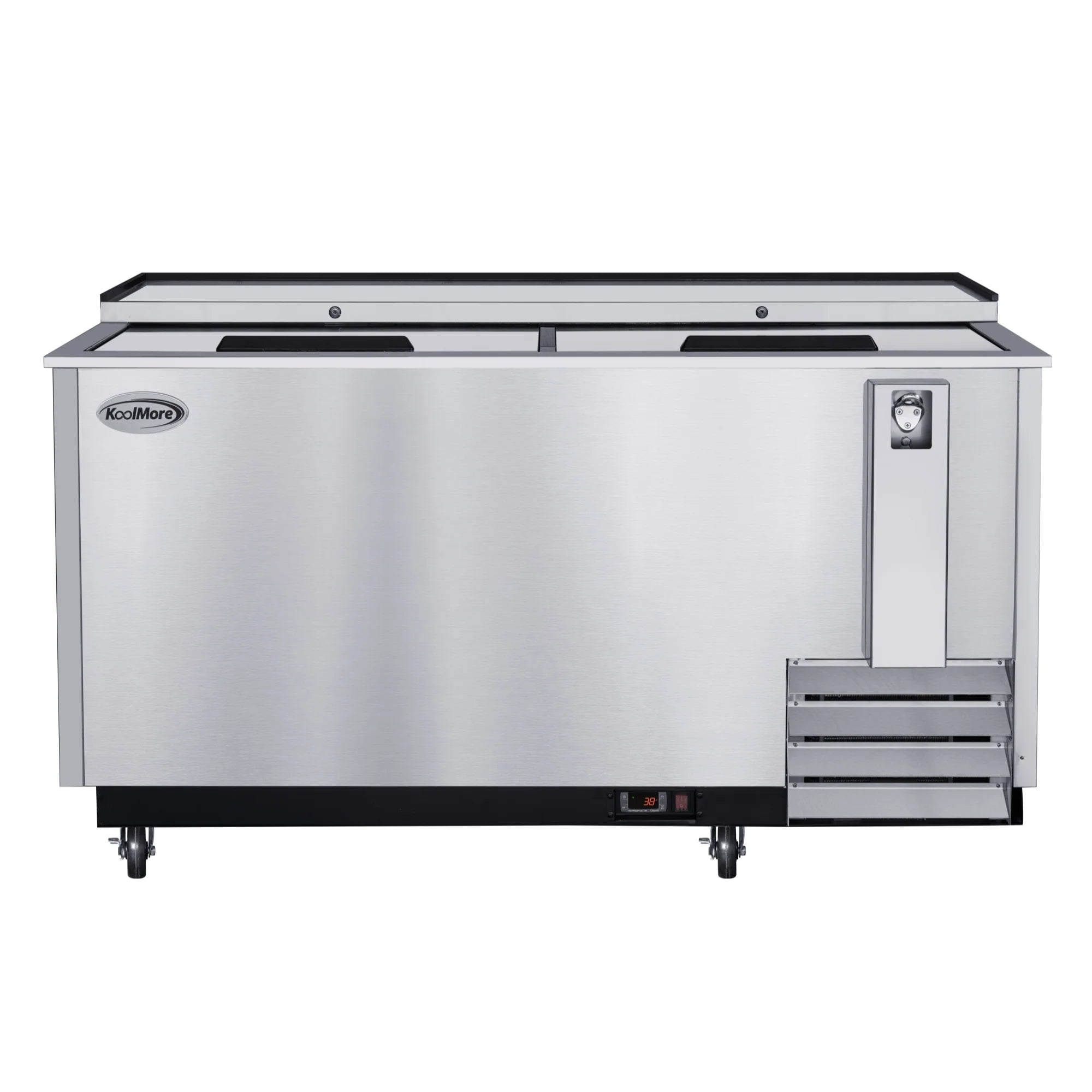 Commercial Bottle Cooler with Built-In Opener, ETL Listed, 19 cu. ft. 65 In.