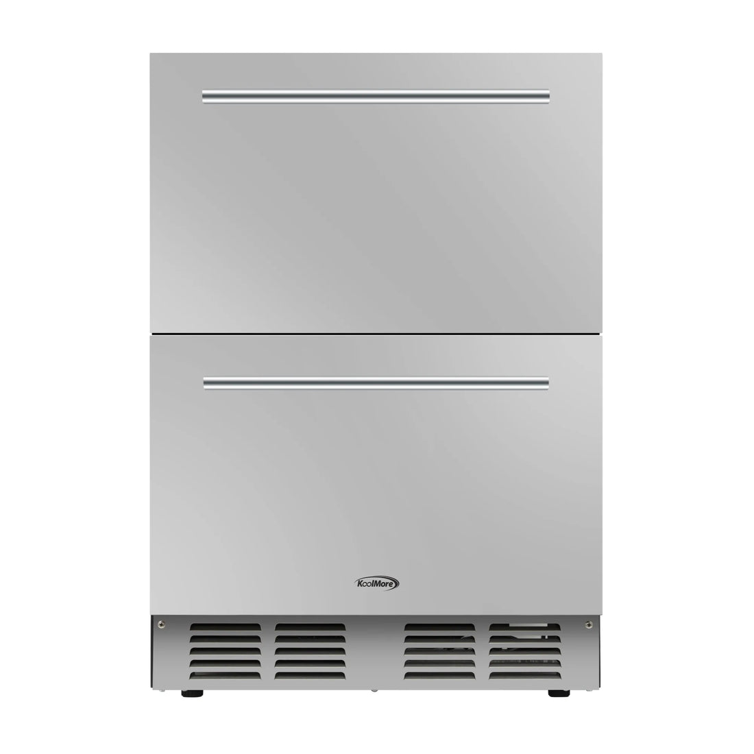 Built-in Two-Drawer Outdoor Refrigerator in Stainless-Steel, 24 In.