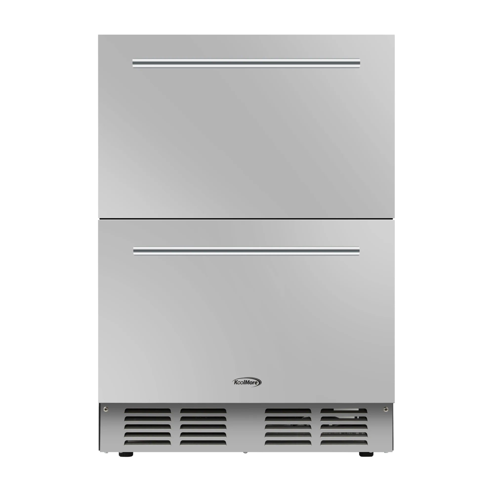 Built-in Two-Drawer Outdoor Refrigerator in Stainless-Steel, 24 In.