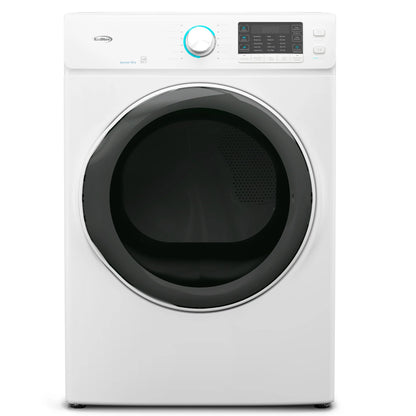 Large Capacity Stackable Vented Electric Front Load Dryer in White, 240V, 8 cu, ft.