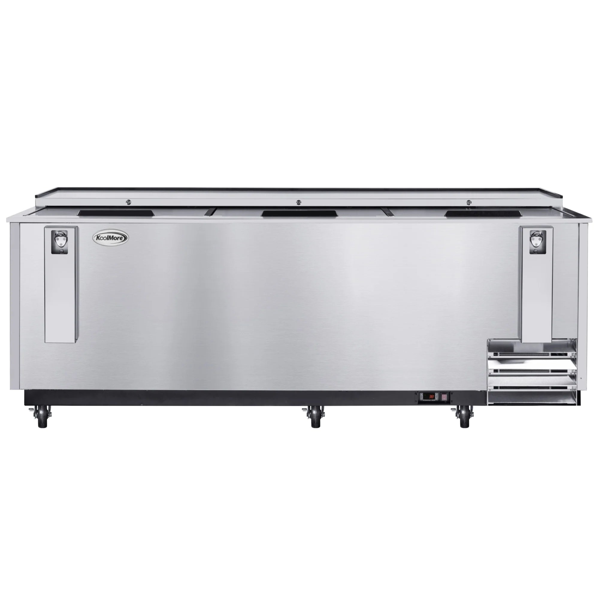 Commercial Bottle Cooler with Built-In Opener, ETL Listed, 30 cu. ft. 95 In.