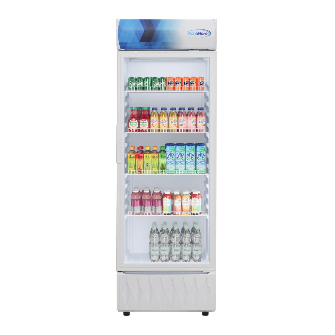 One-Door Commercial Merchandiser Refrigerator in White 24 in, 12 cu. ft.