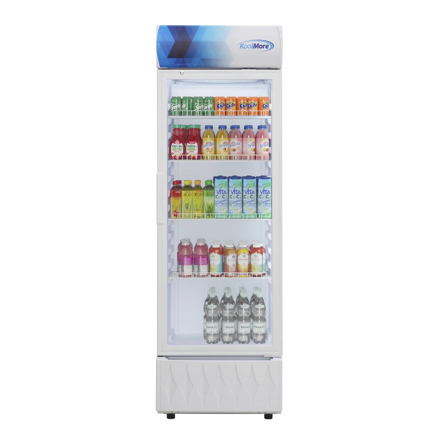 One-Door Commercial Merchandiser Refrigerator in White, 22 in 9 cu. ft.