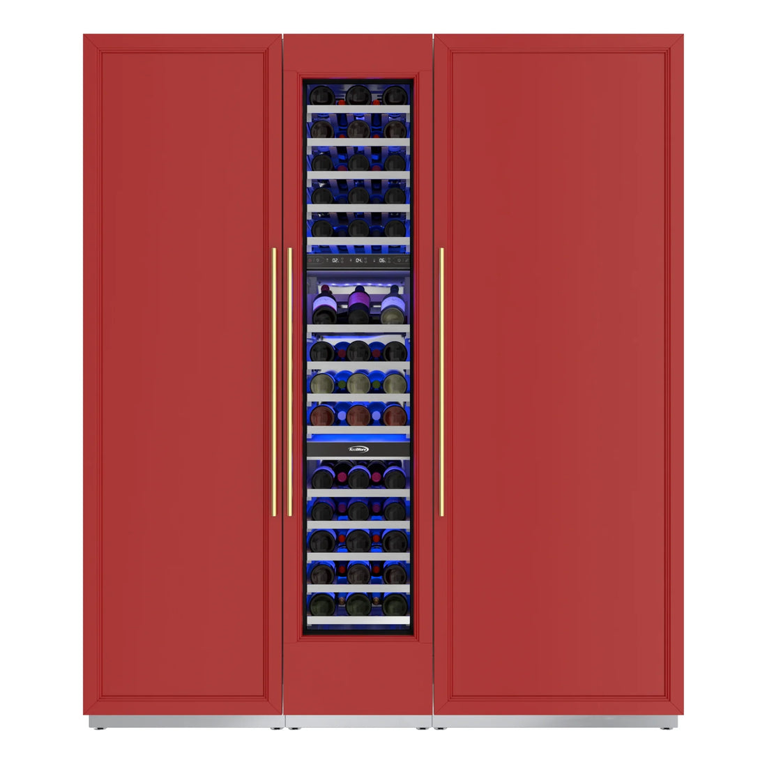 KoolMore Reserve Panel Ready Column 30 in. Refrigerator, 18 in. Wine Cooler and 24 in. Freezer Combo, Frost Free, Water and Ice Dispenser, ETL Listed, Energy Star