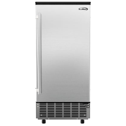 Stainless-Steel Built-In/Free-Standing Ice Maker, 75lbs/24h, 15 In.