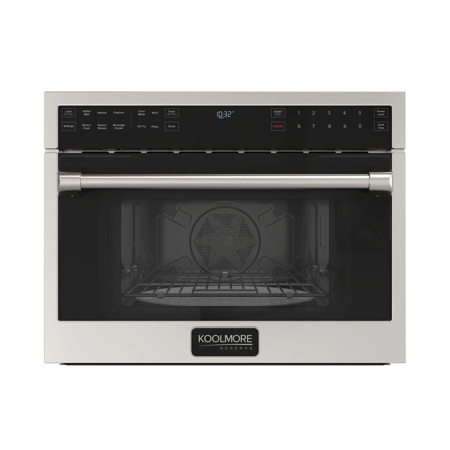 KoolMore Reserve 24 in. Built-In Microwave Convection Oven with Air Fry, 3-in-1 Combo, Sensor Cook, Soft-Close Door, 1.6 cu. ft. in Stainless Steel