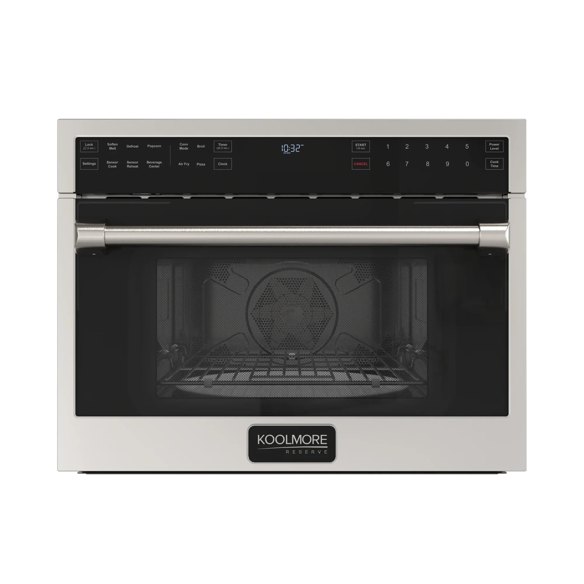 KoolMore Reserve 24 in. Built-In Microwave Convection Oven with Air Fry, 3-in-1 Combo, Sensor Cook, Soft-Close Door, 1.6 cu. ft. in Stainless Steel