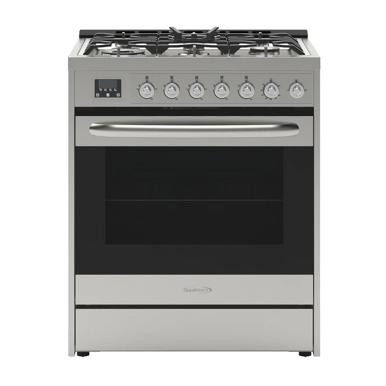 Stainless-Steel Professional Gas Range, 30 In.