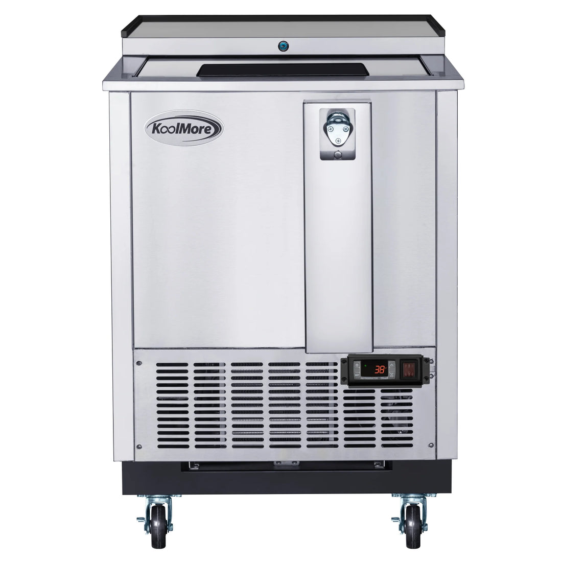 Commercial Bottle Cooler with Built-In Opener, ETL Listed, 5 cu. ft. 25 In.