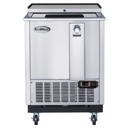 Commercial Bottle Cooler with Built-In Opener, ETL Listed, 5 cu. ft. 25 In.