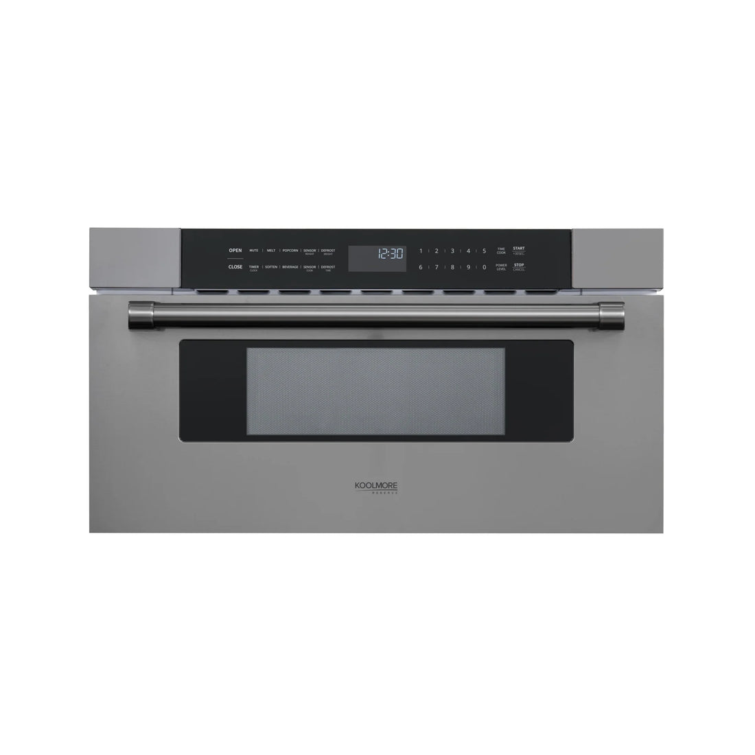 KoolMore Reserve 30 in. Stainless-Steel Microwave Drawer, 1.2 cu. ft. Capacity in Black