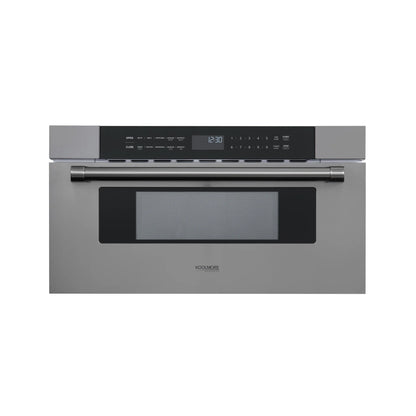 KoolMore Reserve 30 in. Stainless-Steel Microwave Drawer, 1.2 cu. ft. Capacity in Black