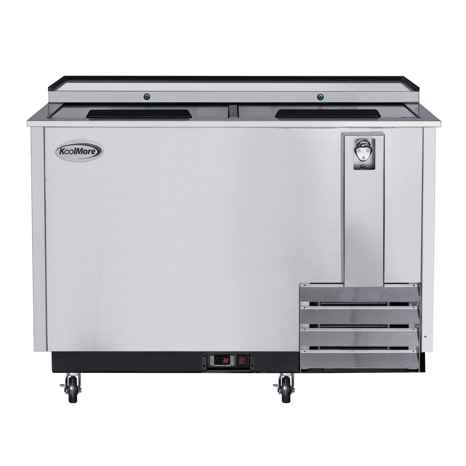 Commercial Bottle Cooler with Built-In Opener, ETL Listed, 14 cu. ft. 50 In.