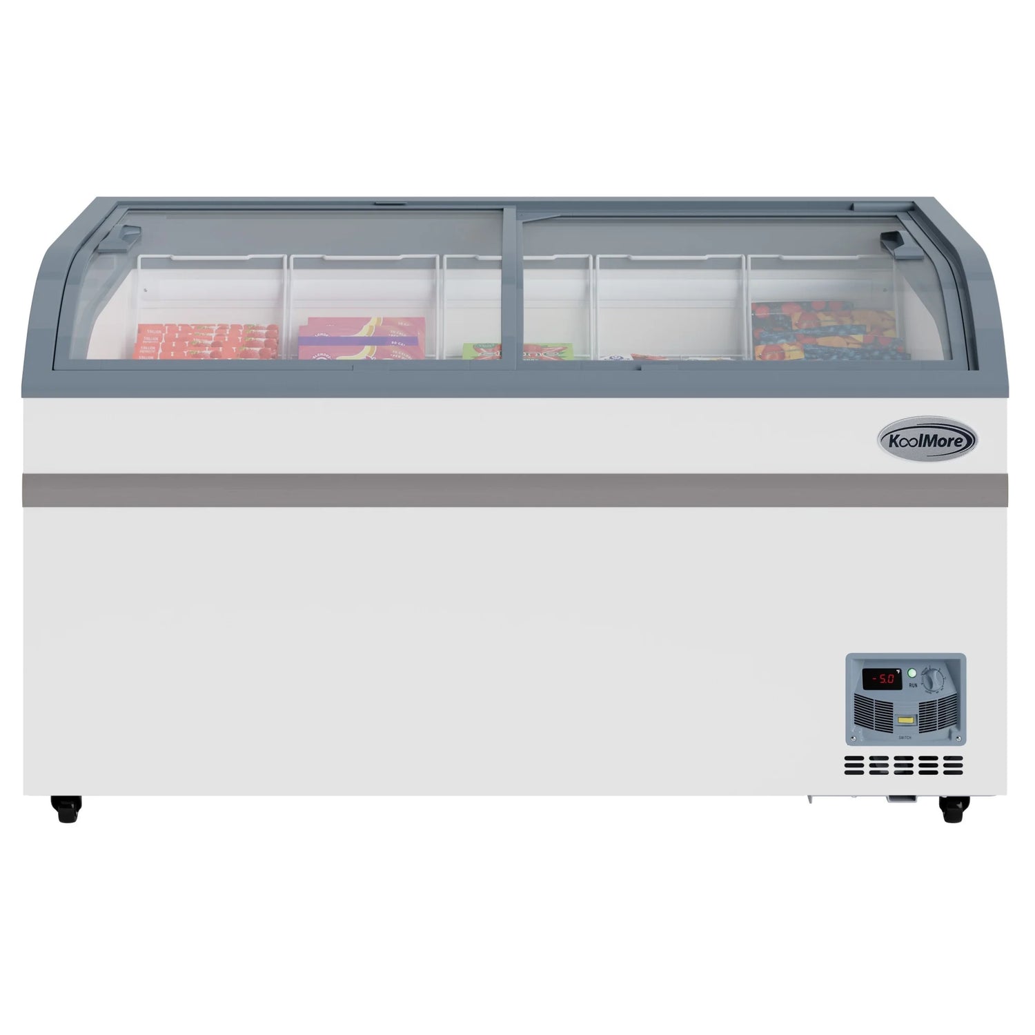 Manual Defrost Island Chest Freezer in White, 58 In. 14 cu. ft.