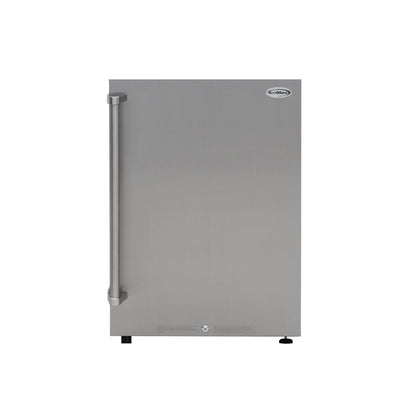Outdoor Refrigerator with IPX 4 Rating and Glass Shelves 4.4 Cu. ft. in Stainless-Steel, 21 In.