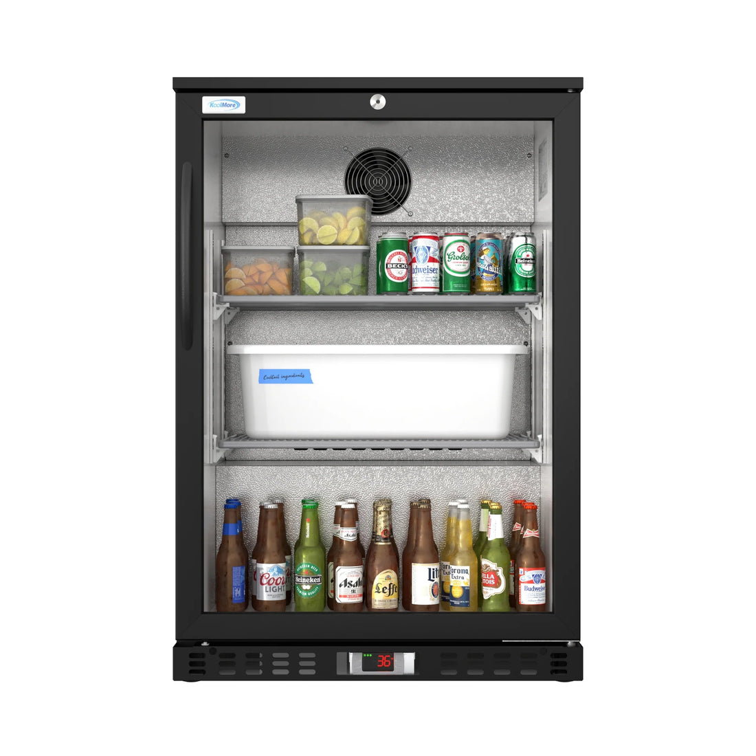 One-Door Back Bar Refrigerator - 4.1 Cu Ft. 24 In.