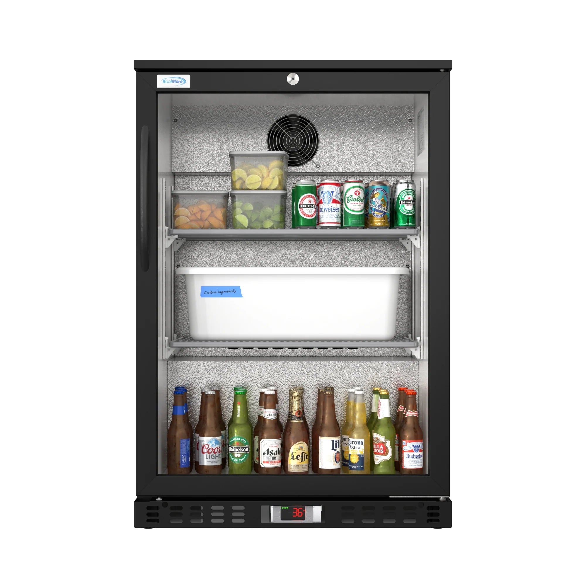 One-Door Back Bar Refrigerator - 4.1 Cu Ft. 24 In.