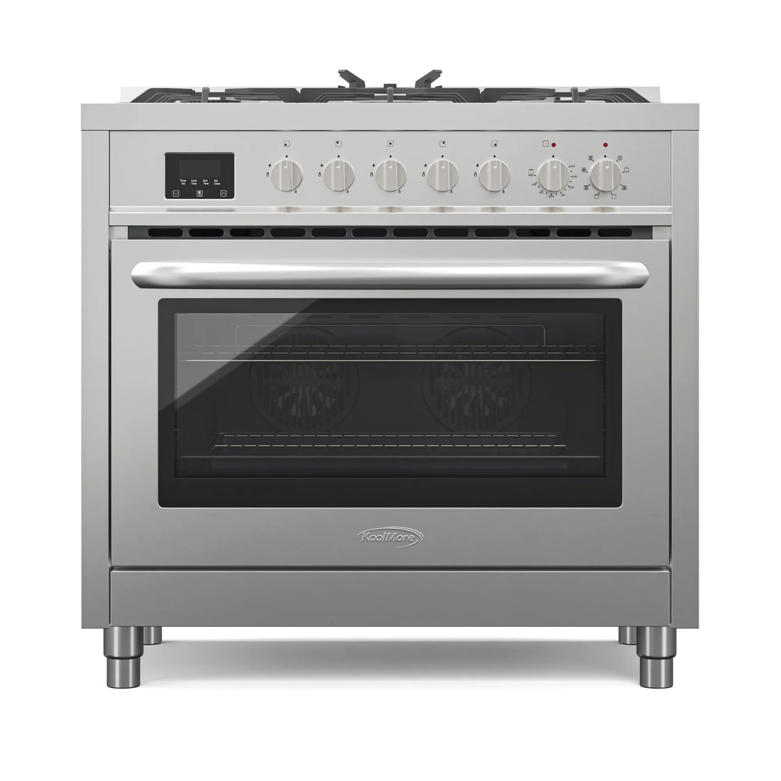 Professional Dual Fuel Range in Stainless Steel with Legs, 4.3 cu. ft. 36 In.