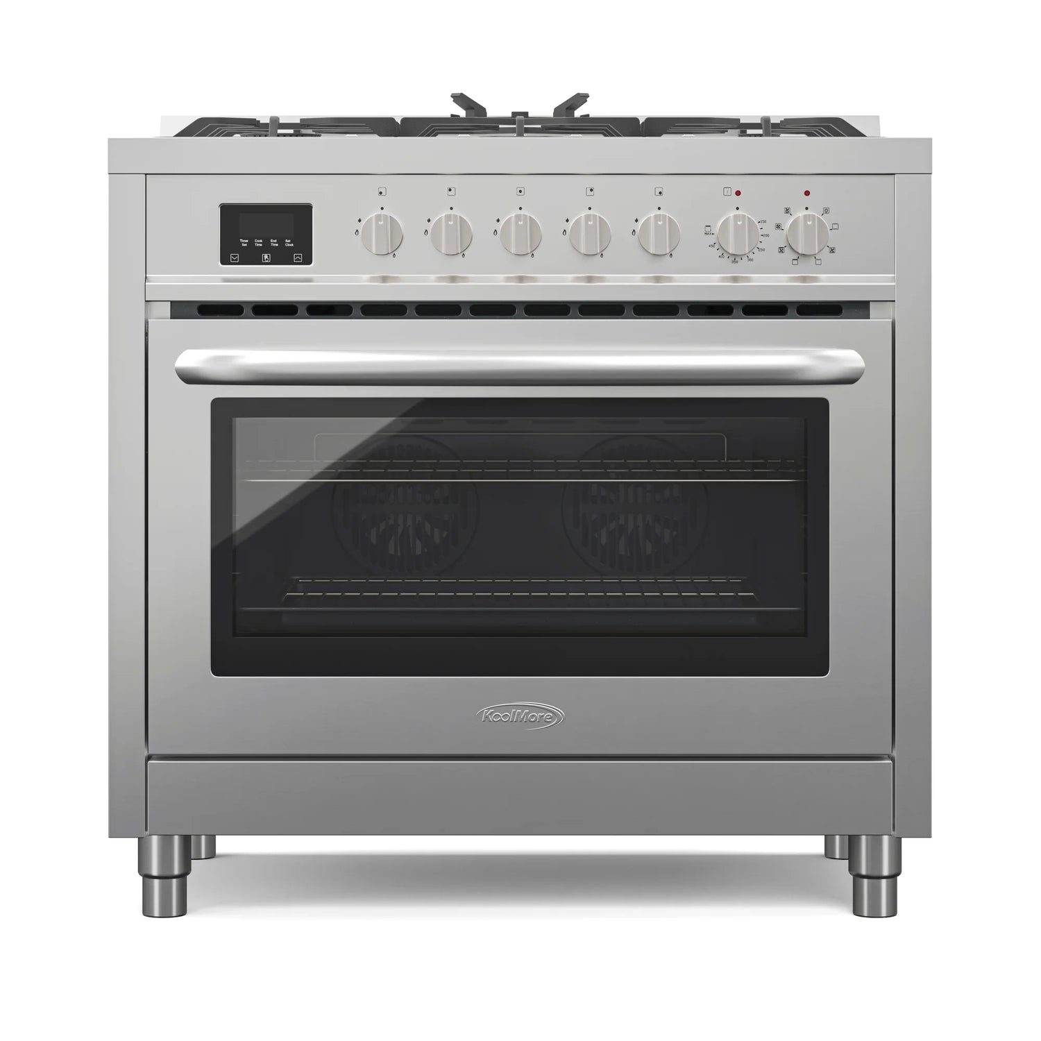 Professional Dual Fuel Range in Stainless Steel with Legs, 4.3 cu. ft. 36 In.