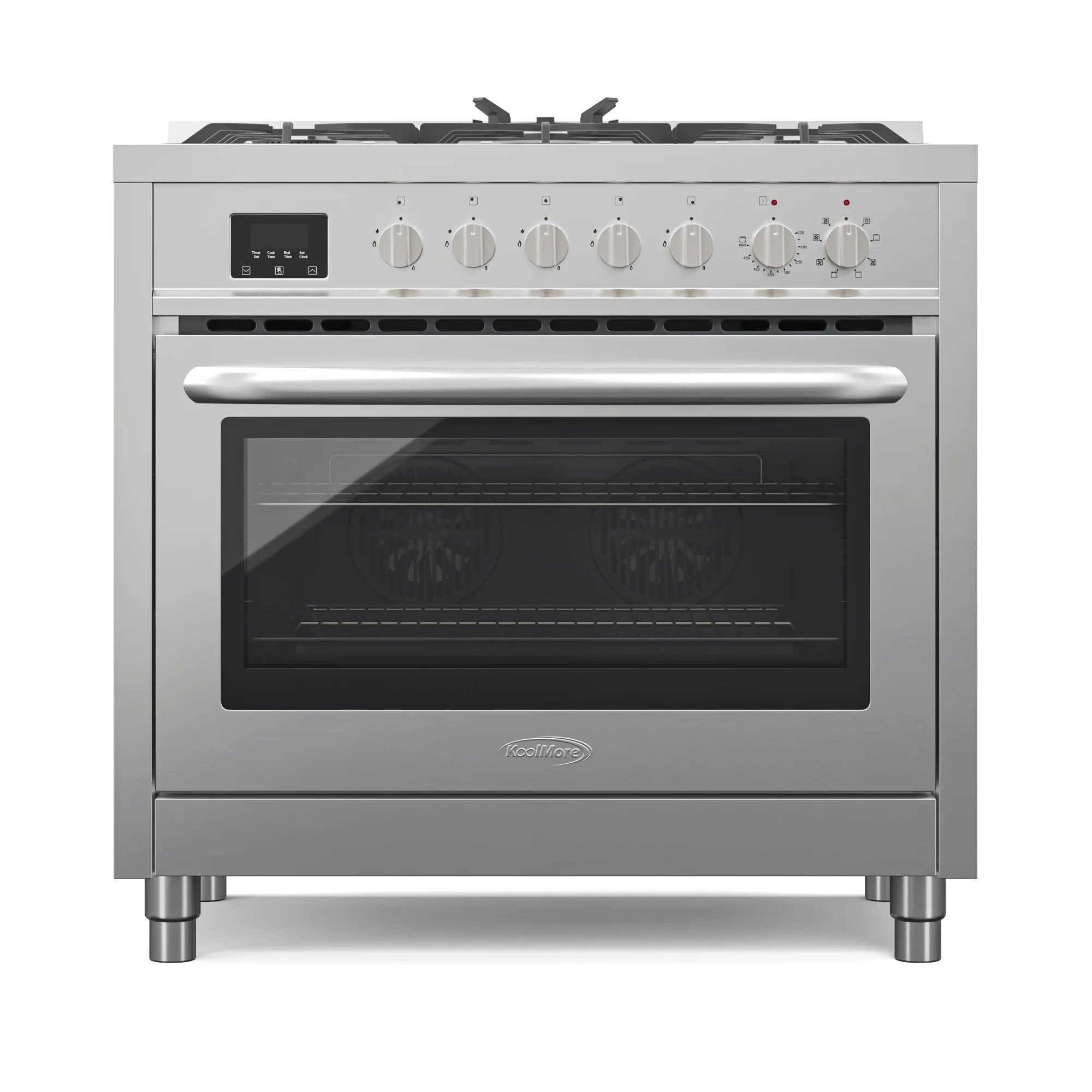 Professional Dual Fuel Range in Stainless Steel with Legs, 4.3 cu. ft. 36 In.
