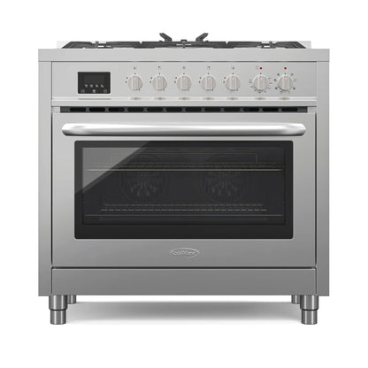 Professional Dual Fuel Range in Stainless Steel with Legs, 4.3 cu. ft. 36 In.
