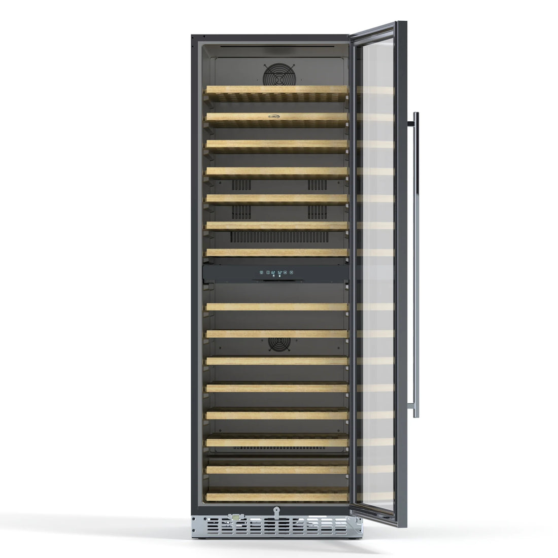 Dual Zone, Full Glass Door, Wine Cooler Refrigerator, Freestanding or Built-In Unit, 23 in, 15.1 cu ft.