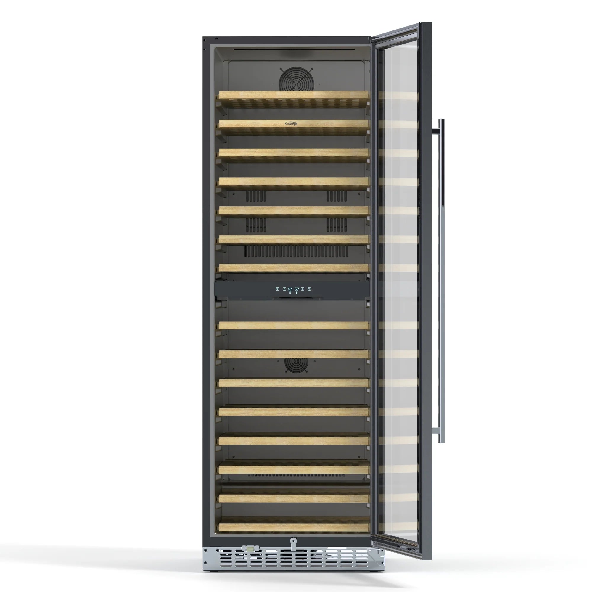 Dual Zone, Full Glass Door, Wine Cooler Refrigerator, Freestanding or Built-In Unit, 23 in, 15.1 cu ft.