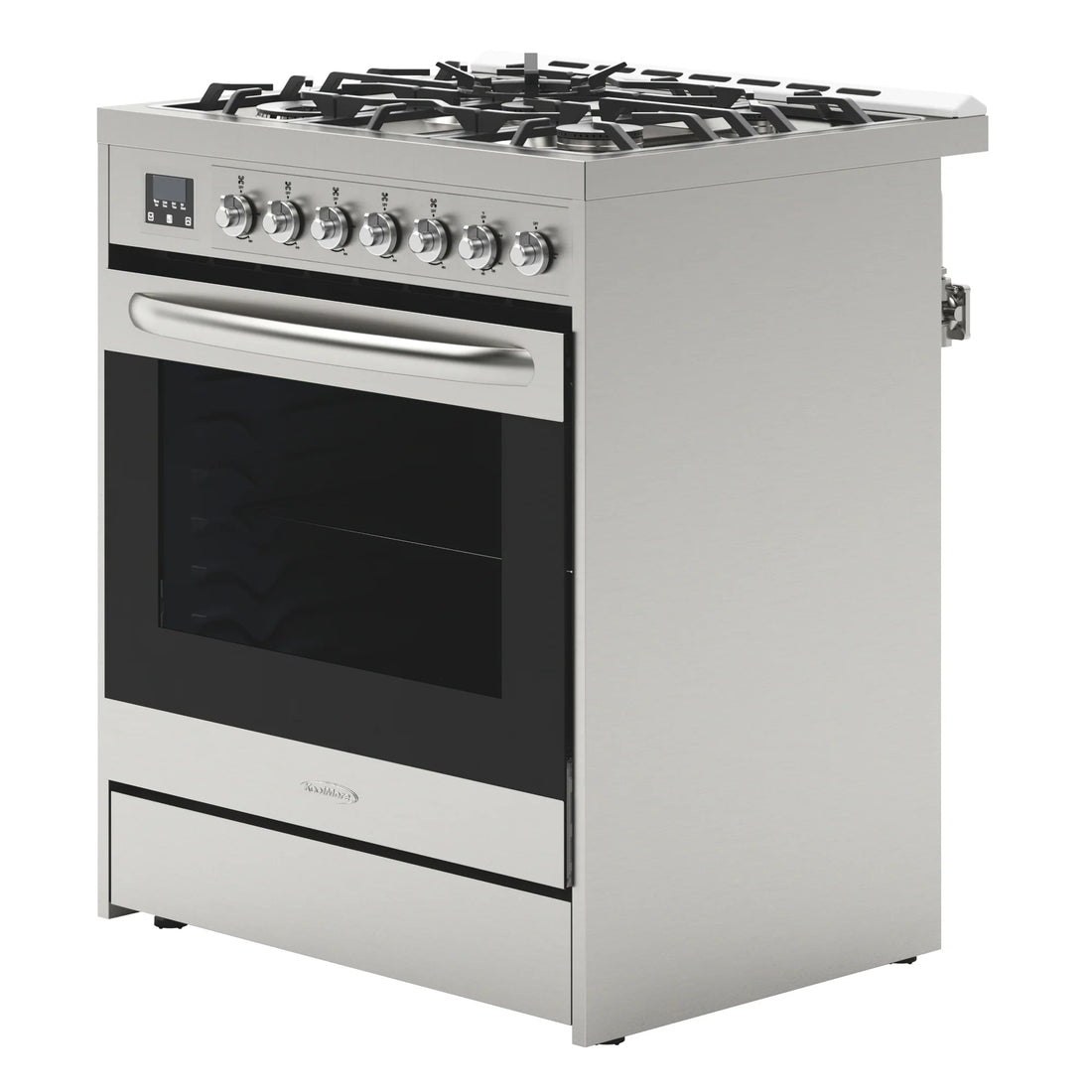 Stainless-Steel Professional Gas Range, 30 In.